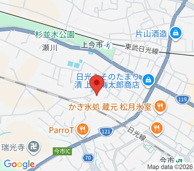 日光市歴史民俗資料館・二宮尊徳記念館の地図