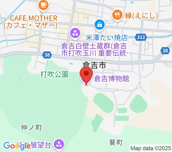 倉吉博物館の地図