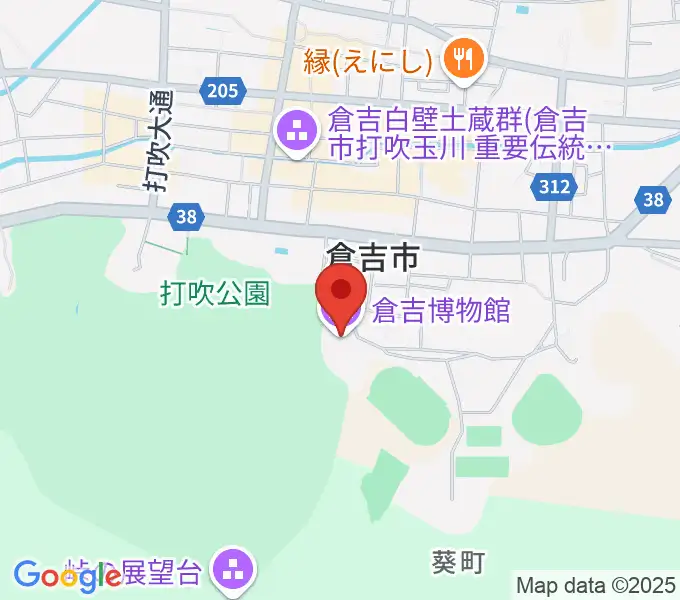 倉吉博物館の地図