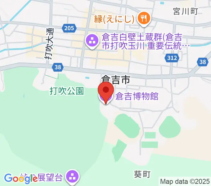 倉吉博物館の地図