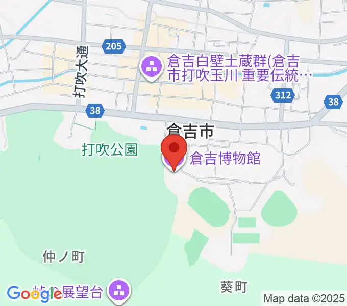 倉吉博物館の地図