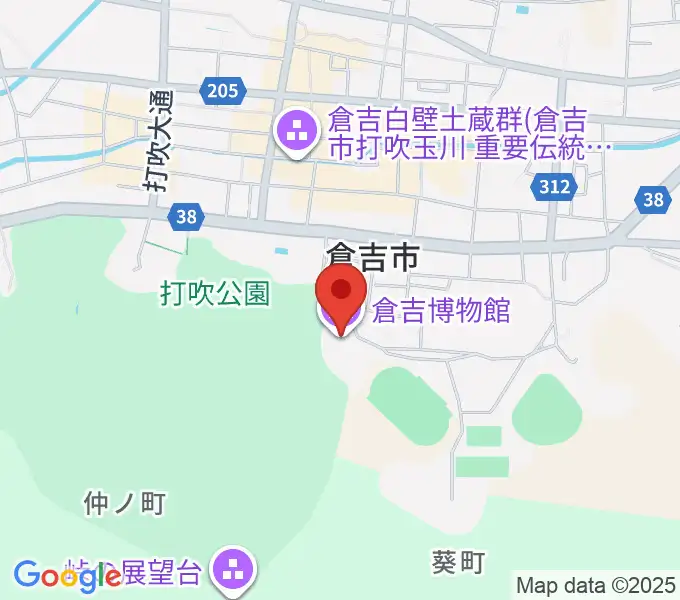 倉吉博物館の地図