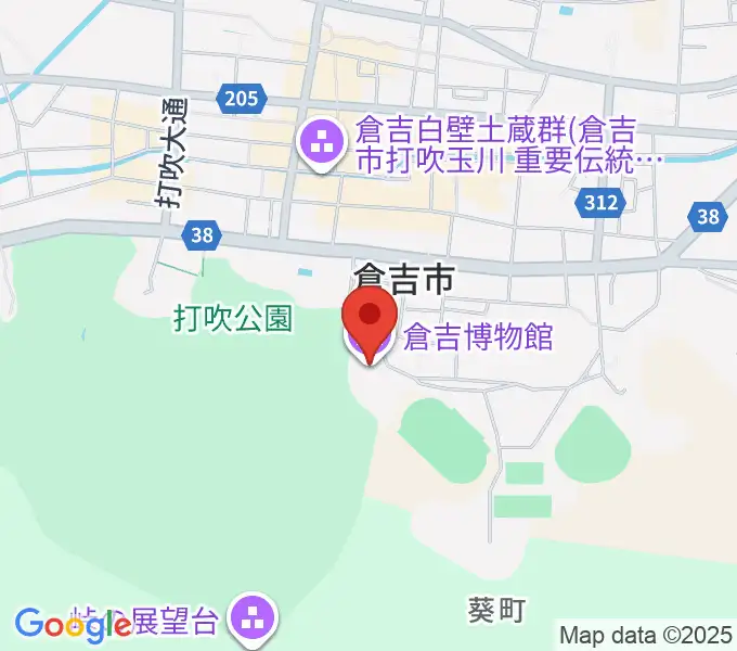 倉吉博物館の地図