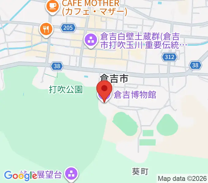 倉吉博物館の地図