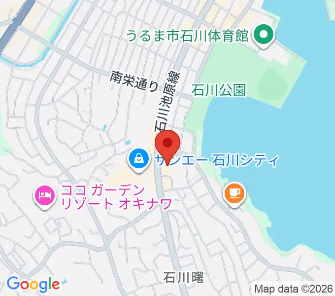 うるま市立石川歴史民俗資料館の地図