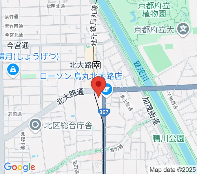 大谷大学博物館の地図