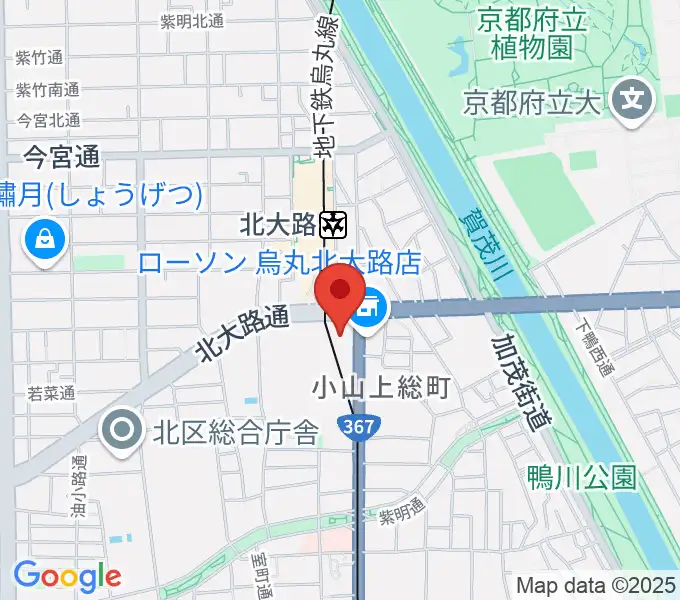 大谷大学博物館の地図