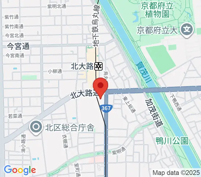 大谷大学博物館の地図