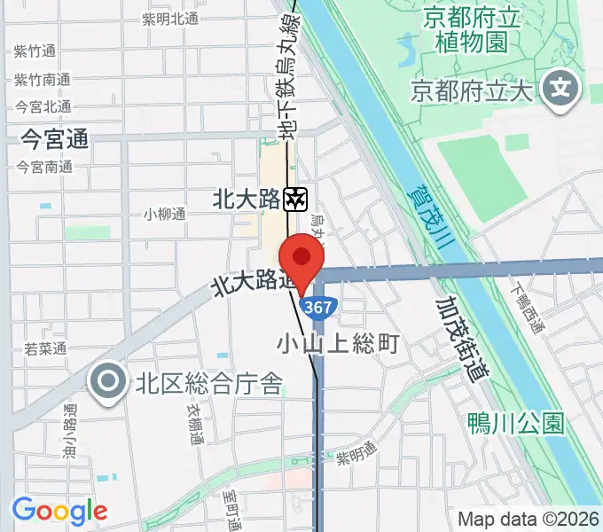 大谷大学博物館の地図