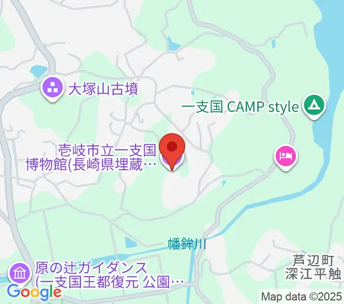 壱岐市立一支国博物館の地図