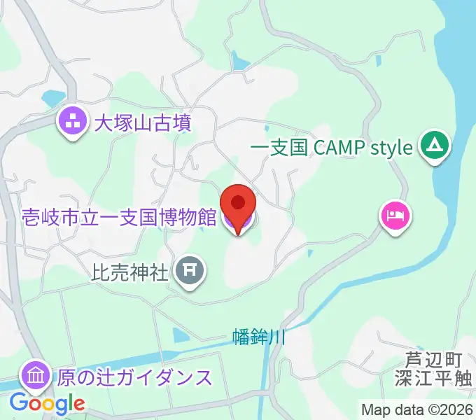 壱岐市立一支国博物館の地図