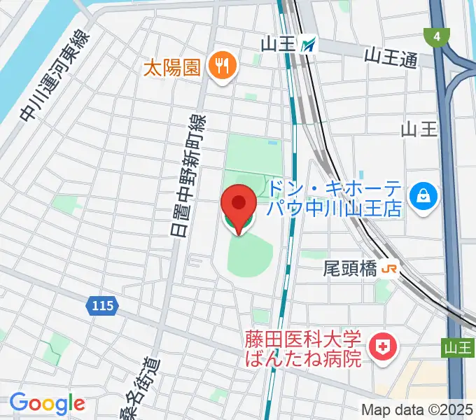 ナゴヤ球場の地図