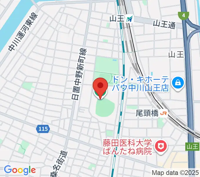 ナゴヤ球場の地図