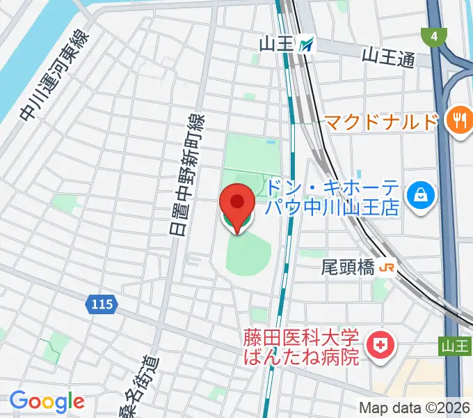ナゴヤ球場の地図