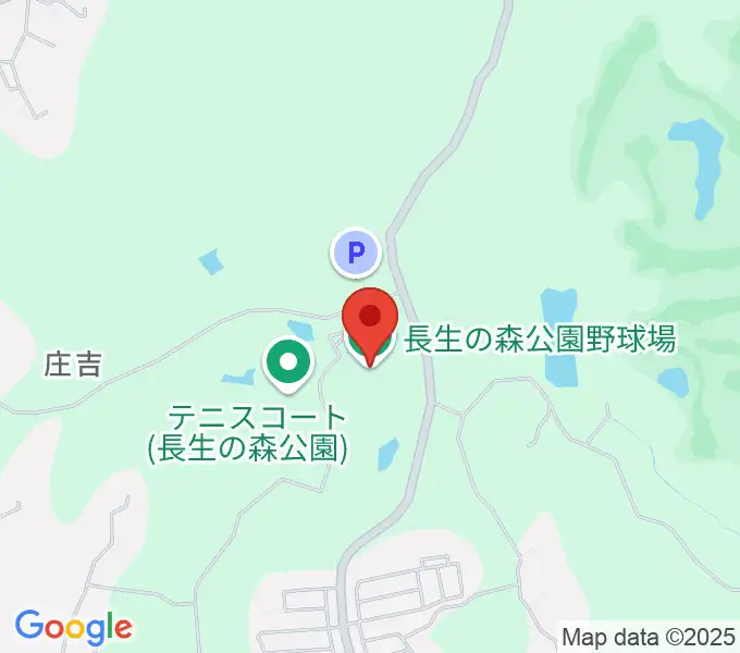 長生の森公園野球場の地図