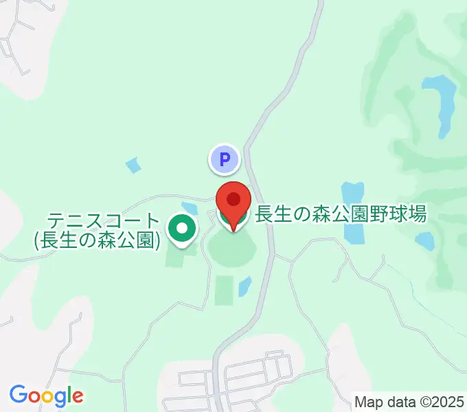 長生の森公園野球場の地図