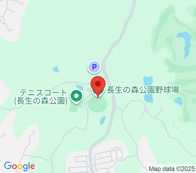長生の森公園野球場の地図