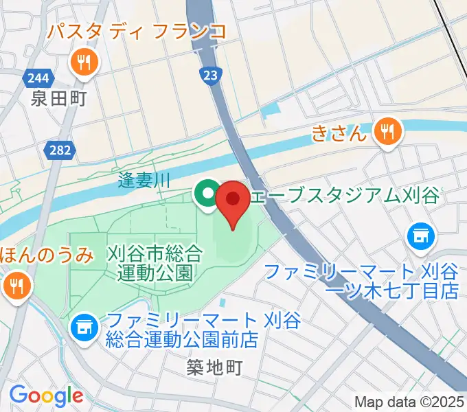 ウェーブスタジアム刈谷の地図
