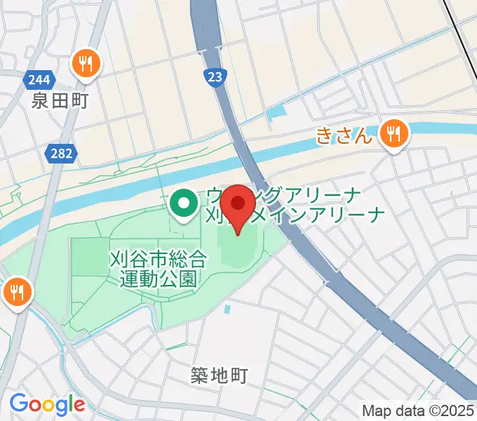 ウェーブスタジアム刈谷の地図
