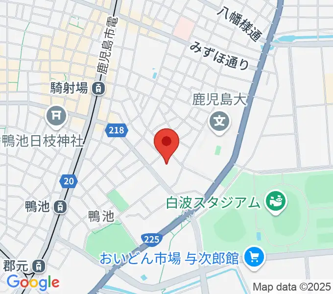 鹿児島県総合体育センター体育館の地図