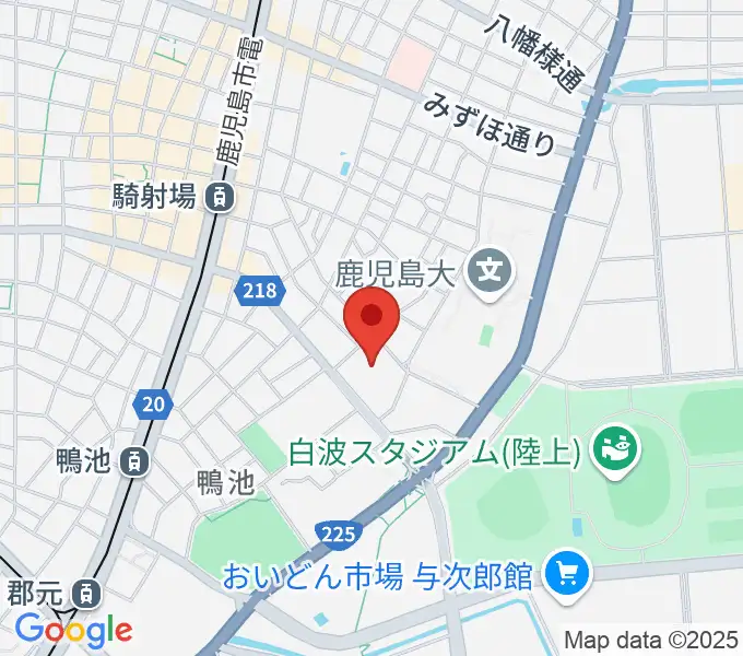 鹿児島県総合体育センター体育館の地図