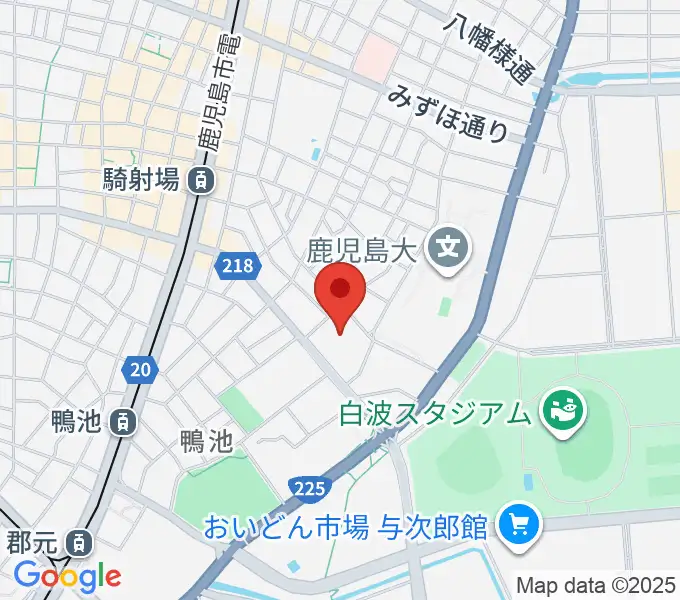 鹿児島県総合体育センター体育館の地図