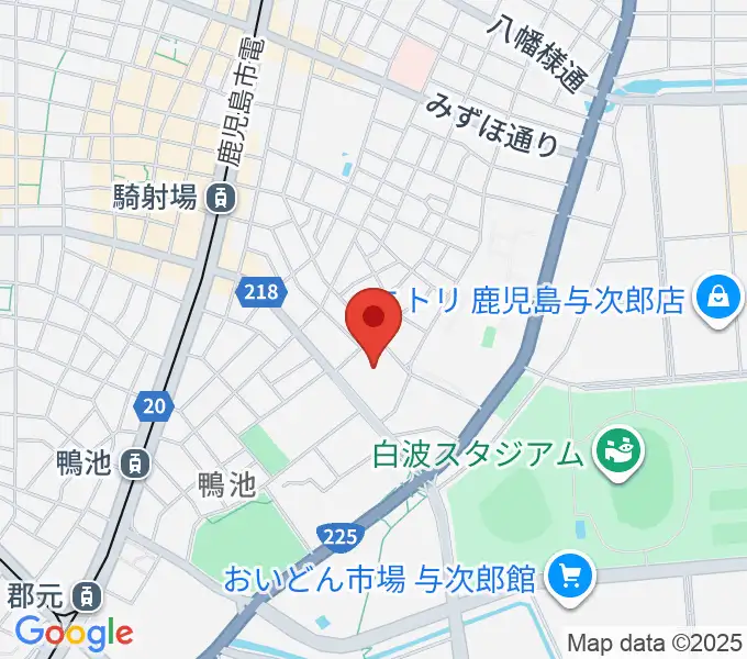 鹿児島県総合体育センター体育館の地図