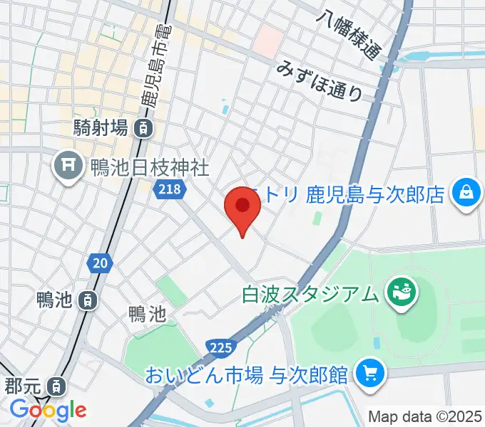 鹿児島県総合体育センター体育館の地図