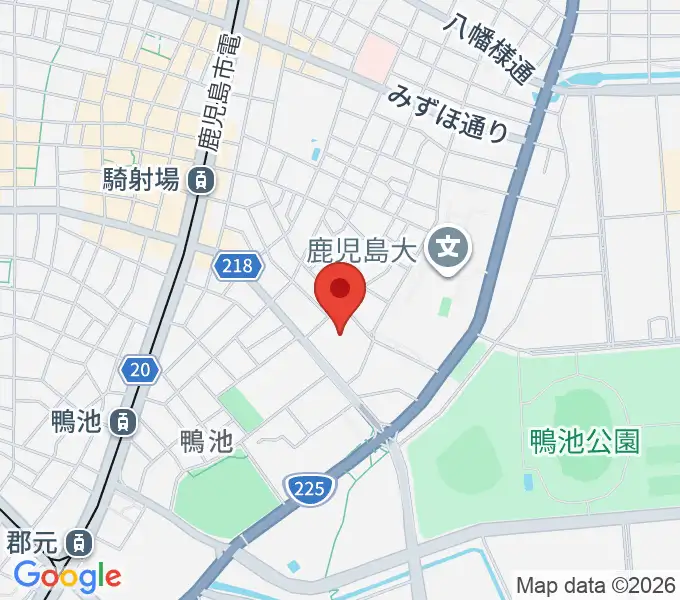 鹿児島県総合体育センター体育館の地図