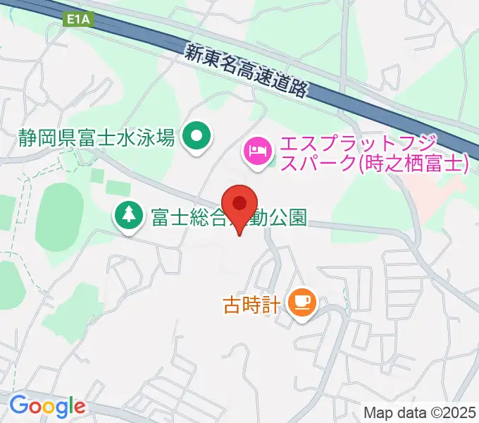 北里アリーナ富士の地図