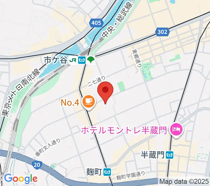 サウンドインスタジオの地図
