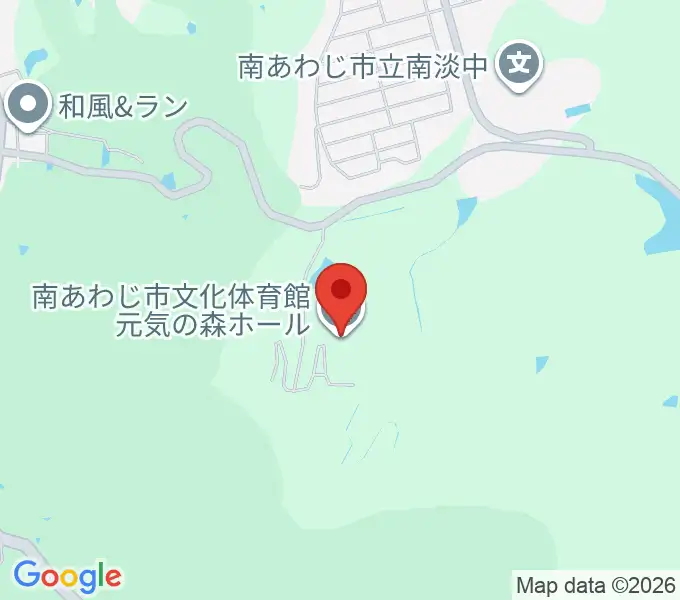 南あわじ市文化体育館の地図
