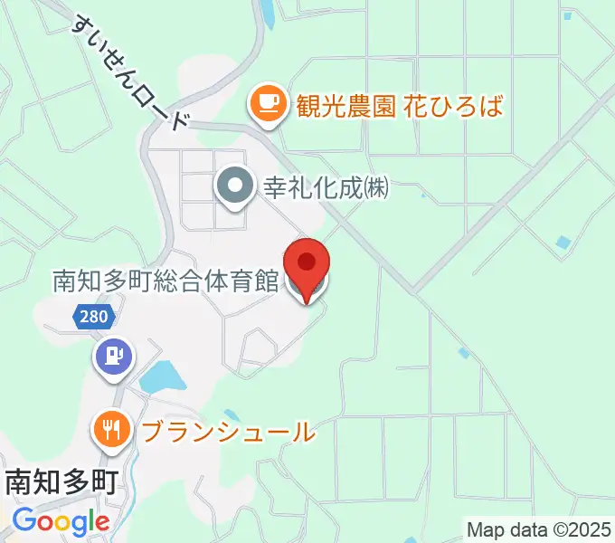 南知多町総合体育館の地図