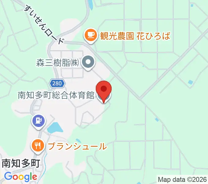 南知多町総合体育館の地図