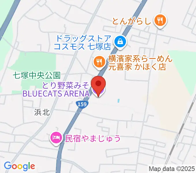 とり野菜みそ BLUECATS ARENAの地図
