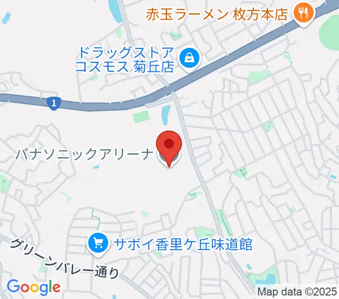 パナソニックアリーナの地図