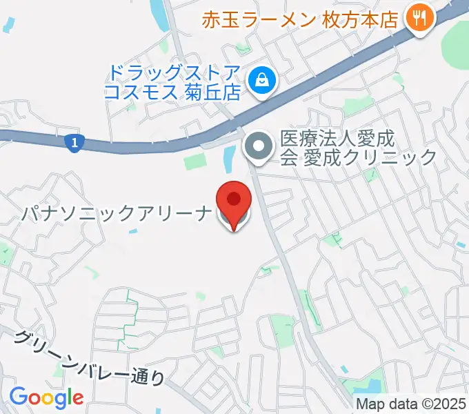 パナソニックアリーナの地図