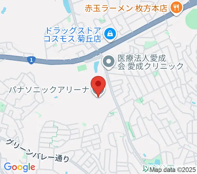 パナソニックアリーナの地図