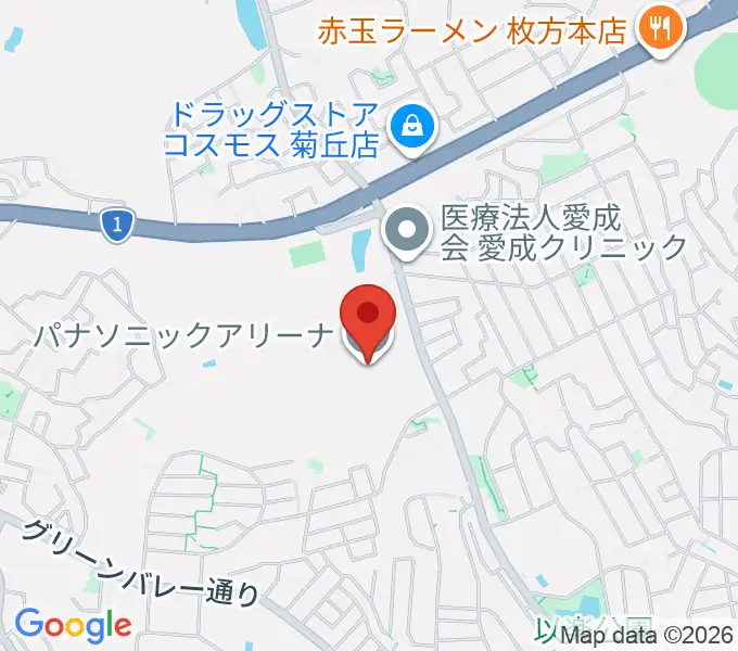 パナソニックアリーナの地図