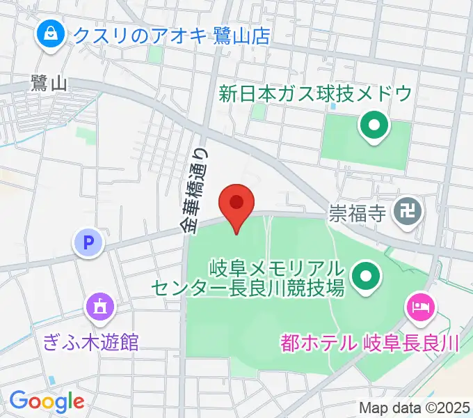 岐阜メモリアルセンターふれ愛ドームの地図