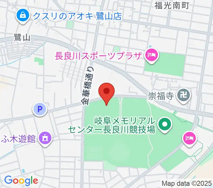 岐阜メモリアルセンターふれ愛ドームの地図