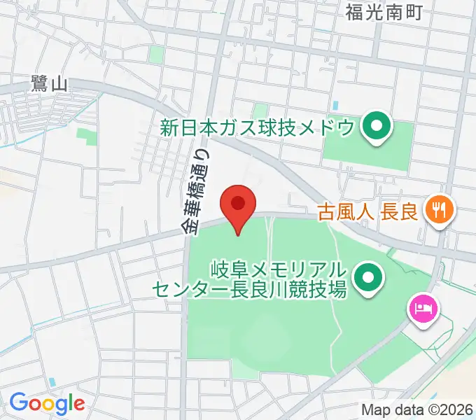 岐阜メモリアルセンターふれ愛ドームの地図