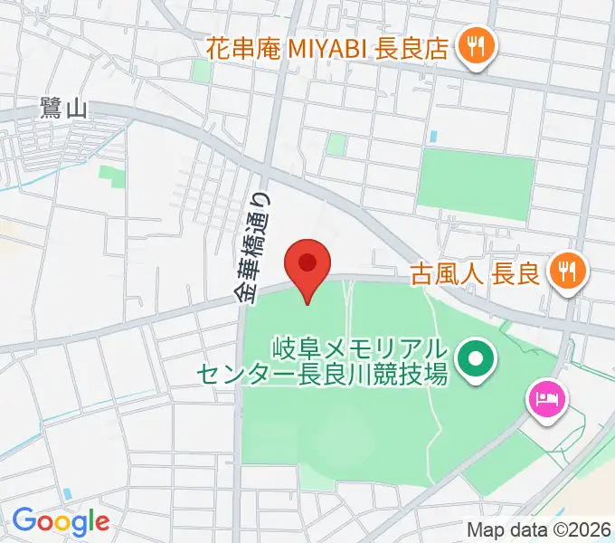 岐阜メモリアルセンターふれ愛ドームの地図