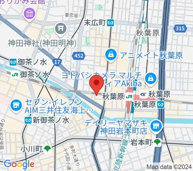 スタジオプライムの地図