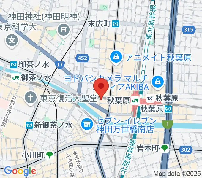 スタジオプライムの地図