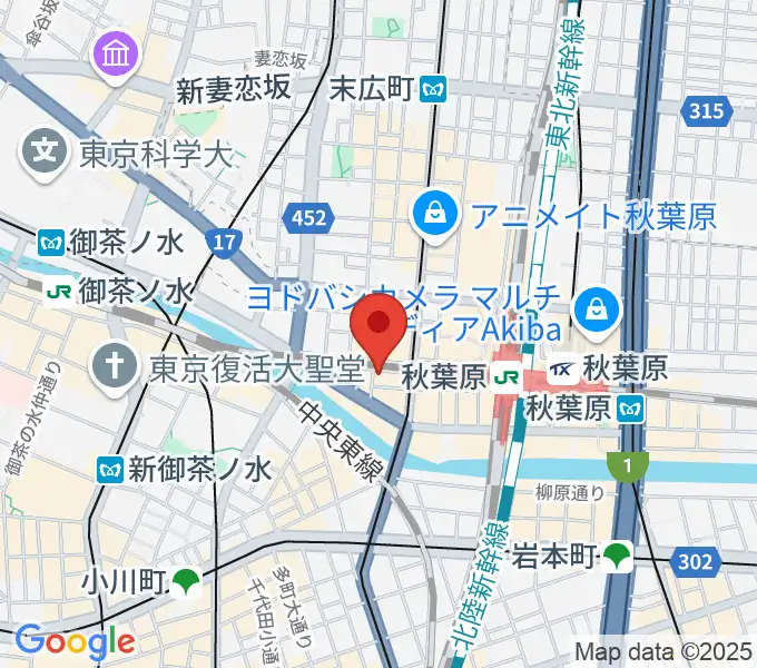 スタジオプライムの地図