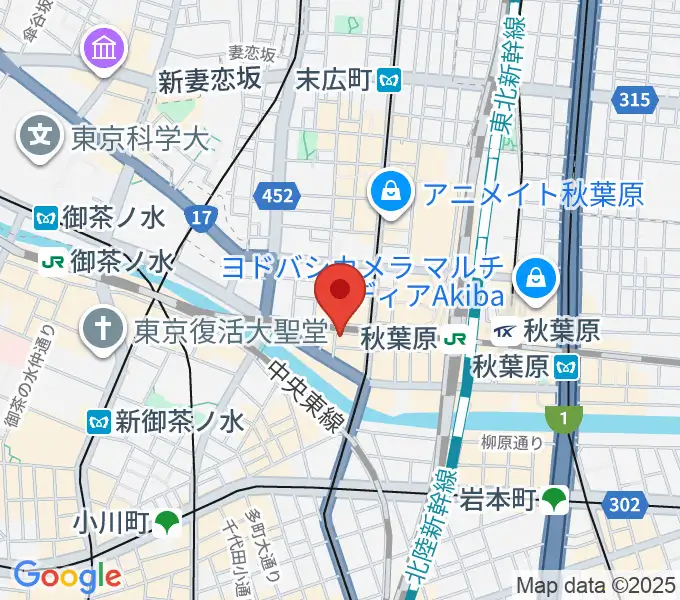 スタジオプライムの地図
