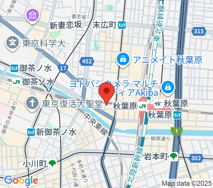 スタジオプライムの地図