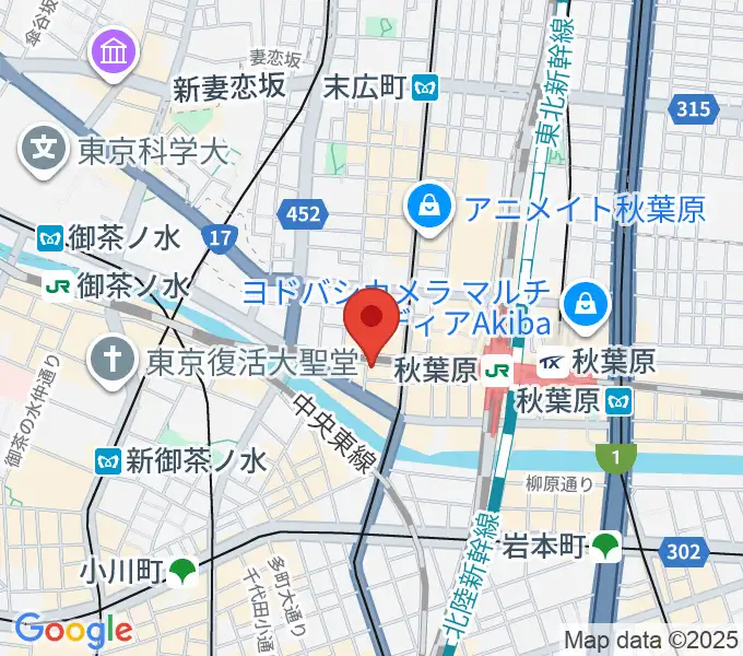 スタジオプライムの地図