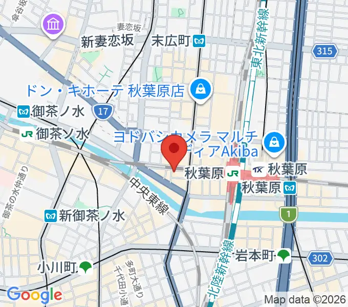 スタジオプライムの地図